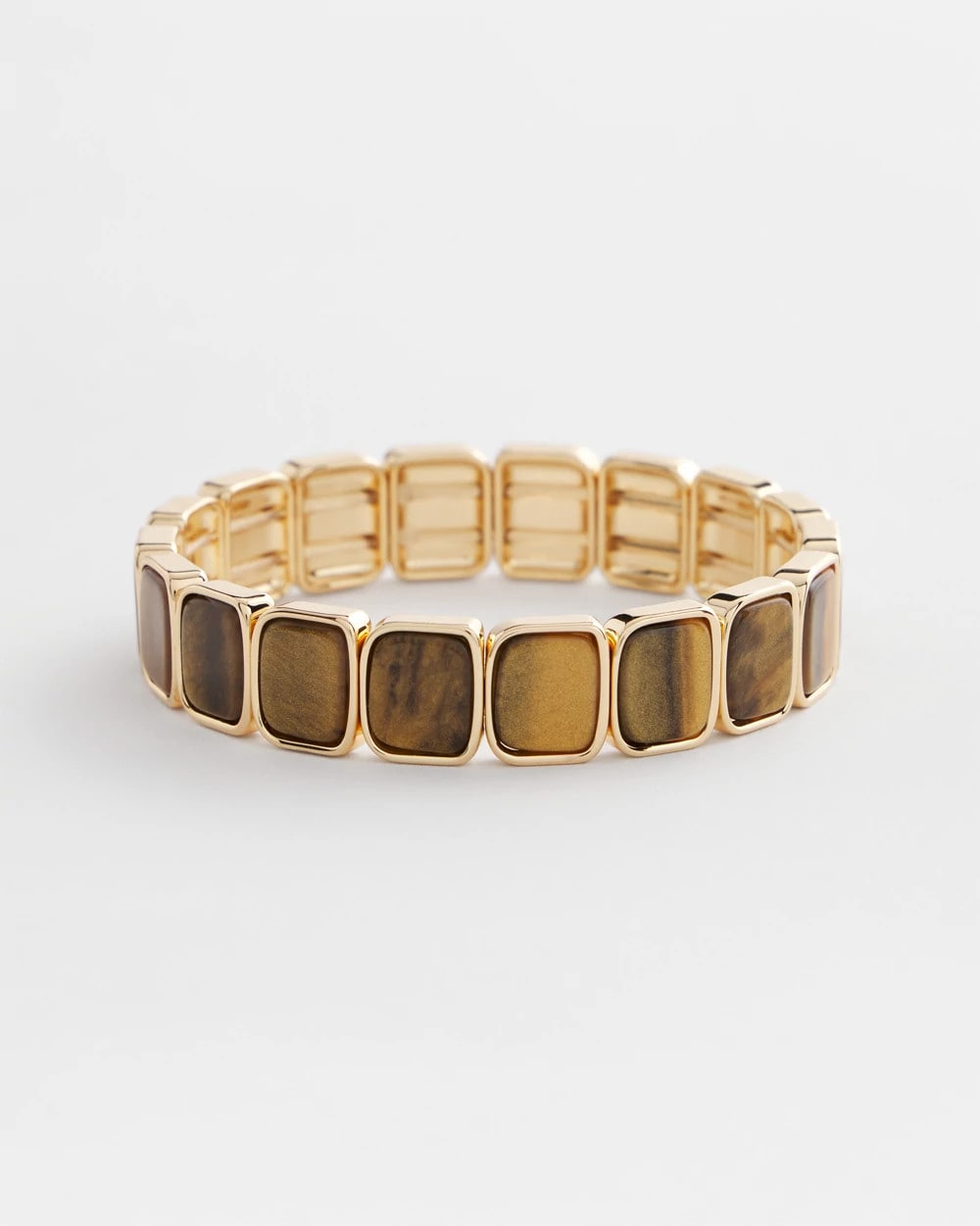 Chico's Jewelry Neutral Square Stretch Bracelet