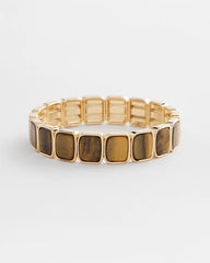 Chico's Jewelry Neutral Square Stretch Bracelet