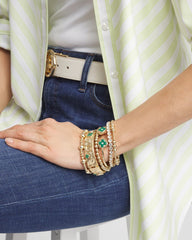 Chico's Jewelry Four Leaf Clover Flex Cuff Bracelet
