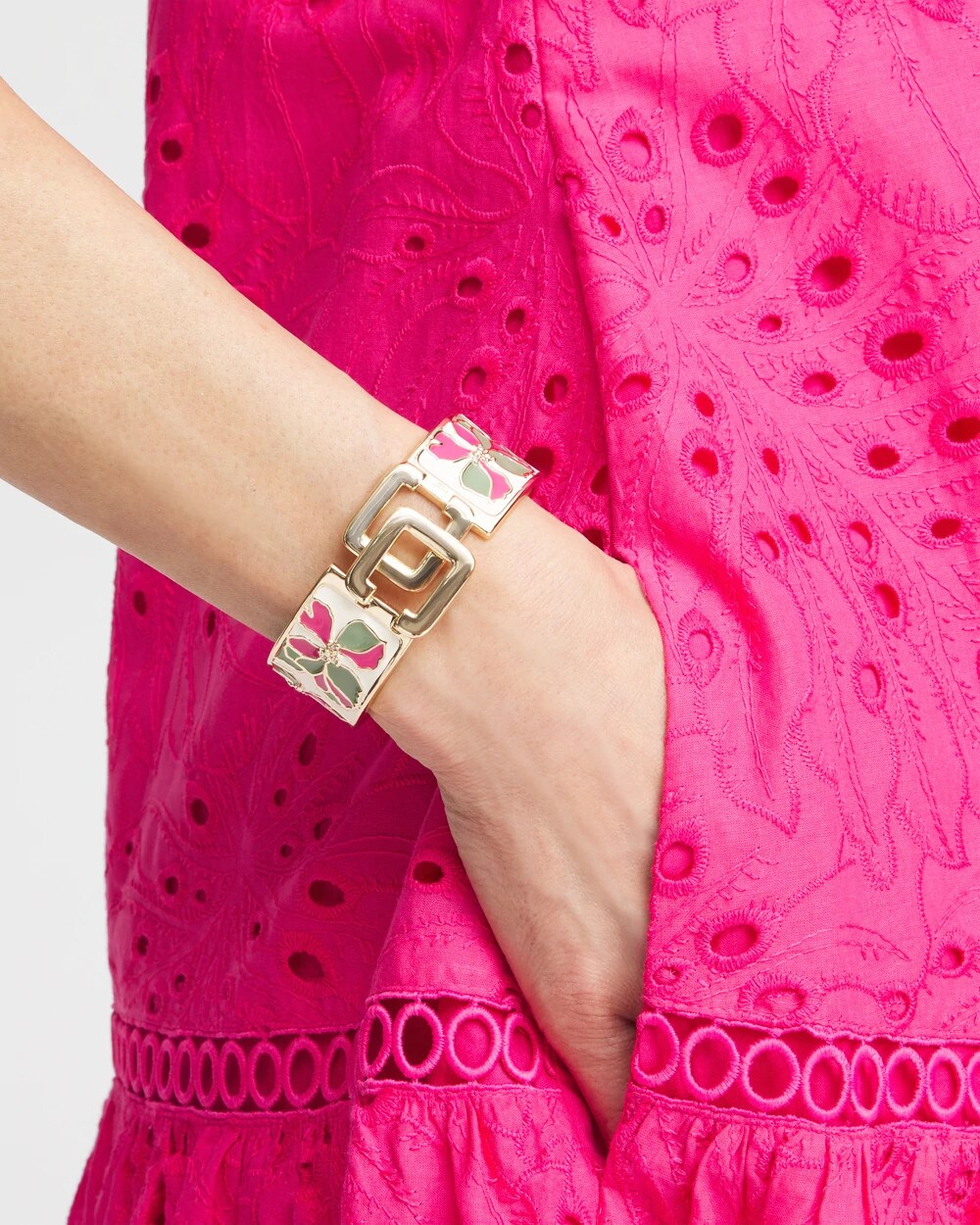 Chico's Jewelry Chico's Click Floral Bracelet