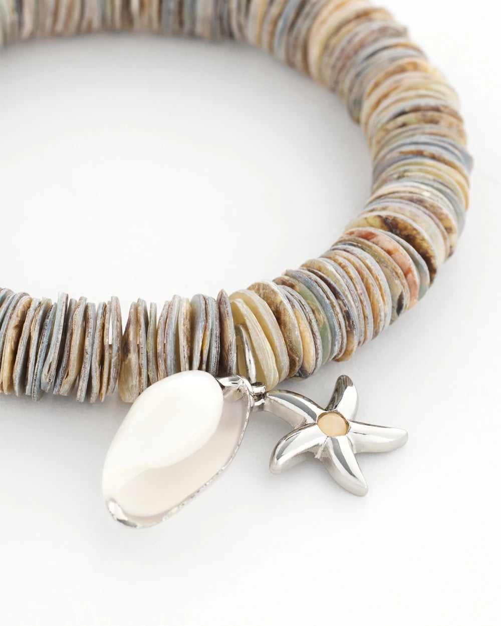 Chico's Jewelry Agate Stretch Charm Bracelet