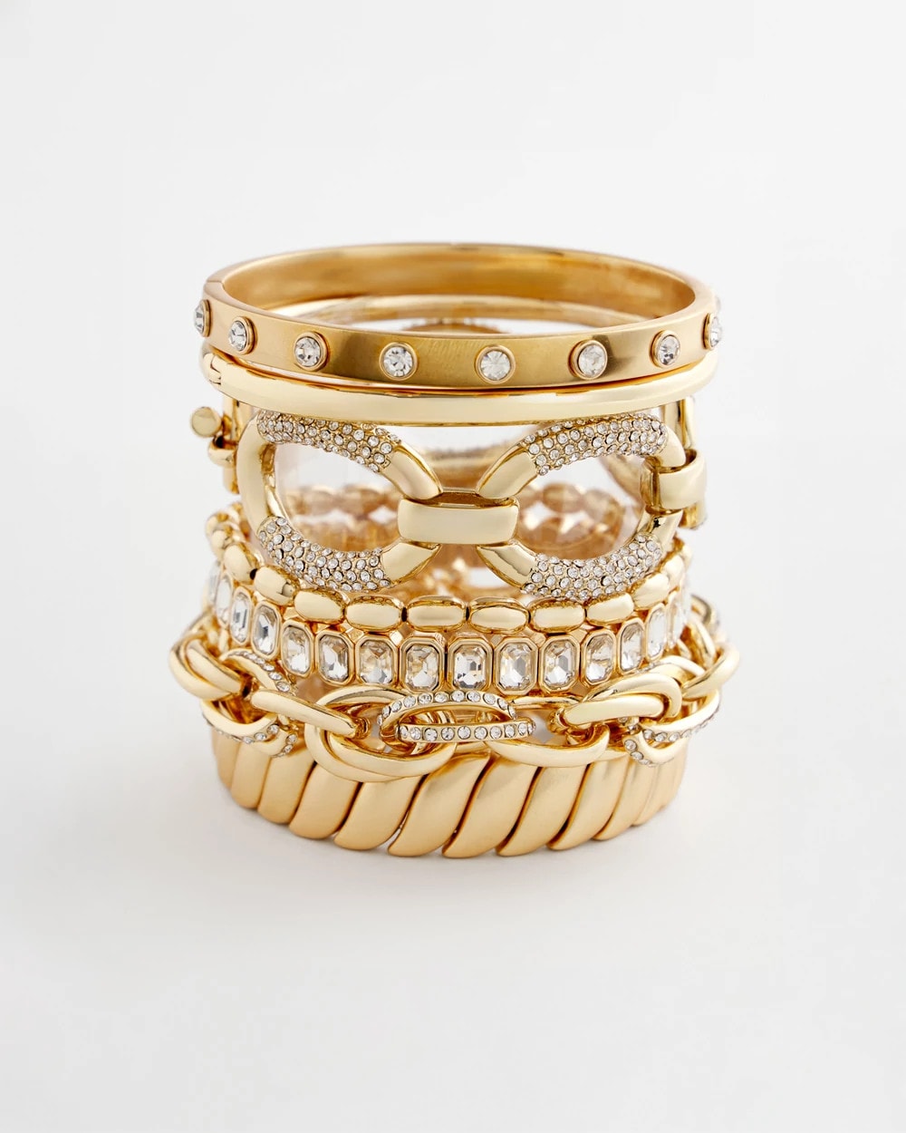 Chico's Jewelry Pave Link Toggle Bracelet
