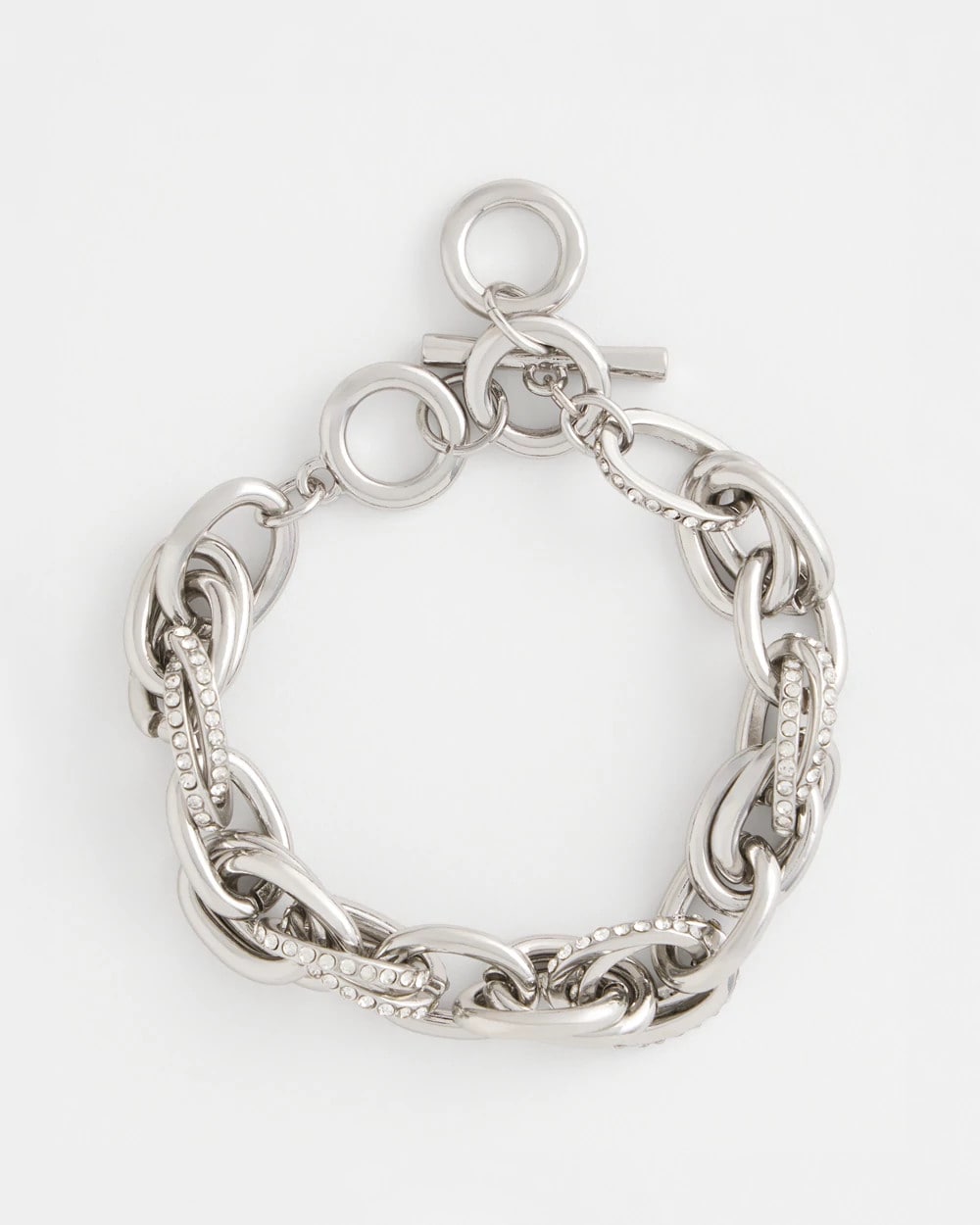 Chico's Jewelry Pave Link Toggle Bracelet