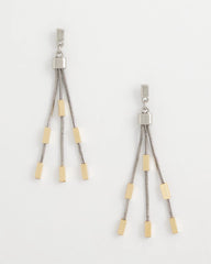 Chico's Jewelry Mixed Metal Linear Earrings