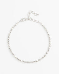 Chico's Jewelry Silvertone Beaded Necklace