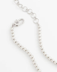 Chico's Jewelry Silvertone Beaded Necklace