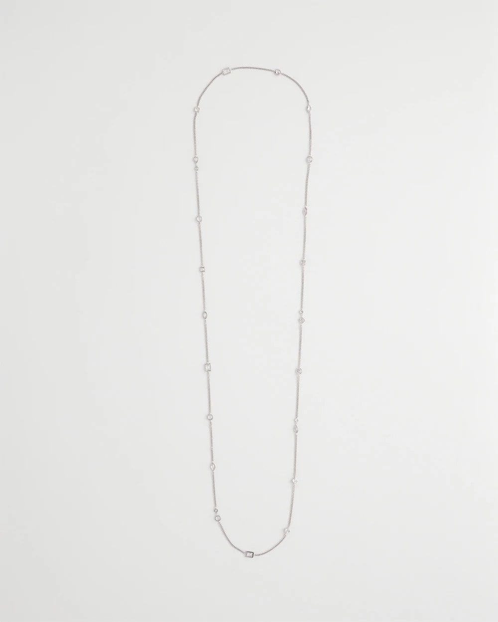 Chico's Jewelry Fine Crystal Long Chain Necklace