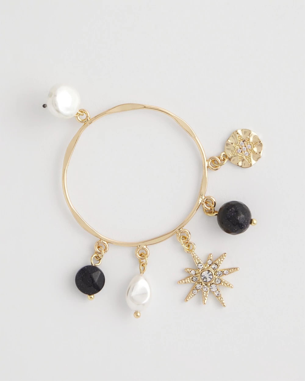 Chico's Jewelry Starry Night Charm Hoop Earrings