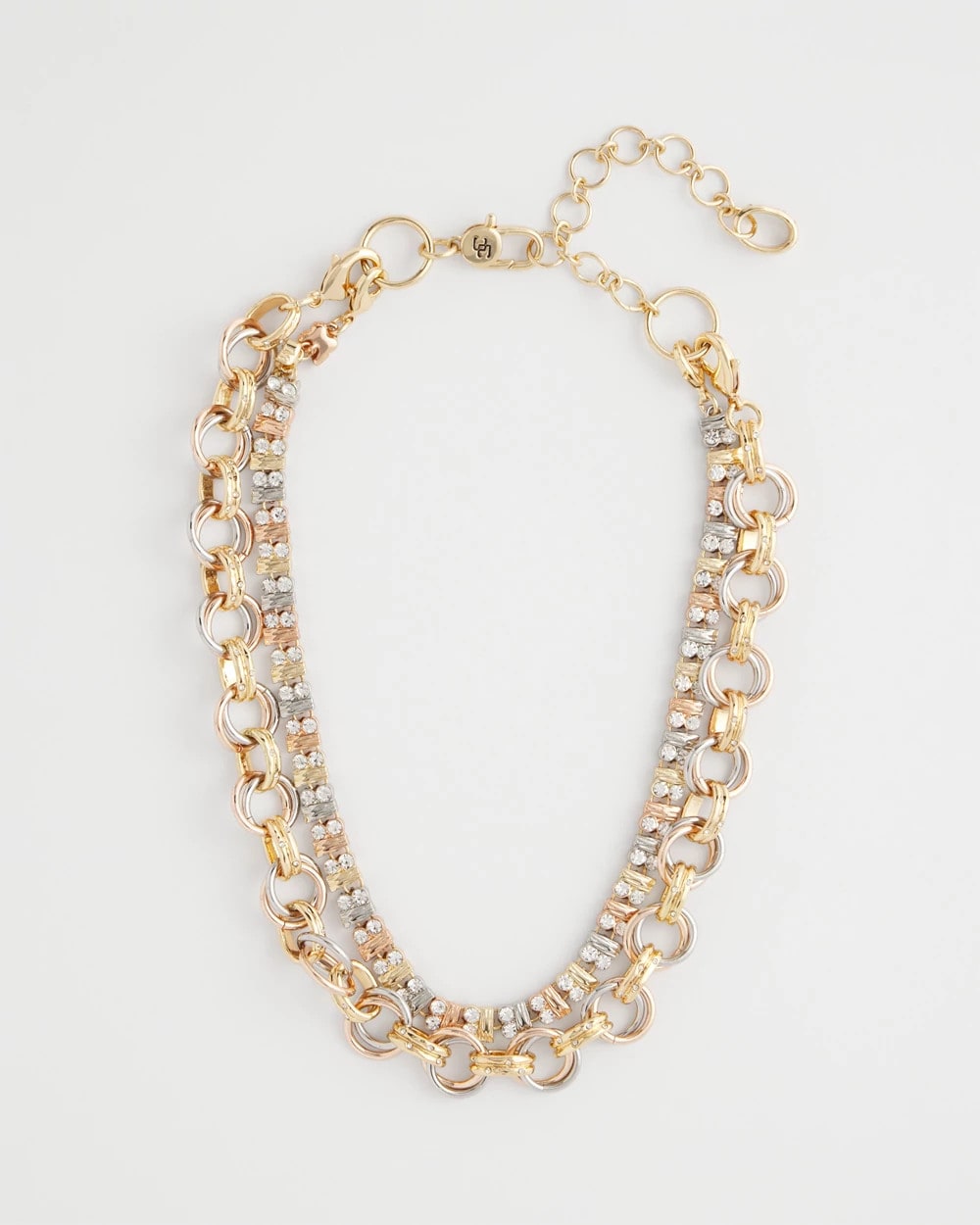 Chico's Jewelry Convertible Tri-Tone Short Necklace
