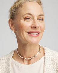 Chico's Jewelry Convertible Tri-Tone Short Necklace