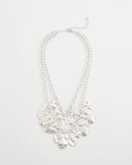 Chico's Jewelry Double Square Charm Pendant Necklace