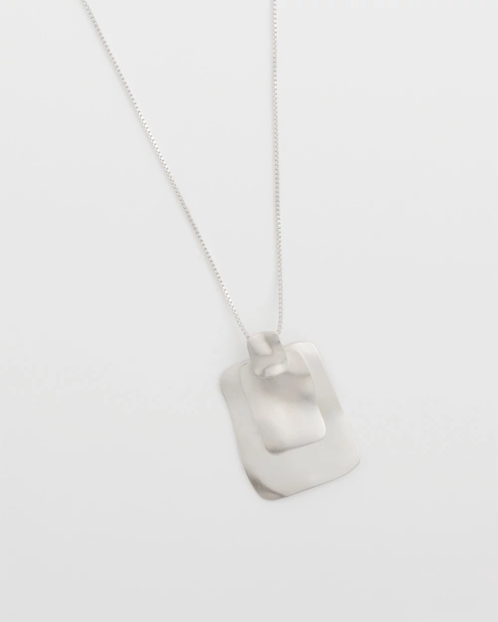 Chico's Jewelry Adjustable Square Pendant Necklace