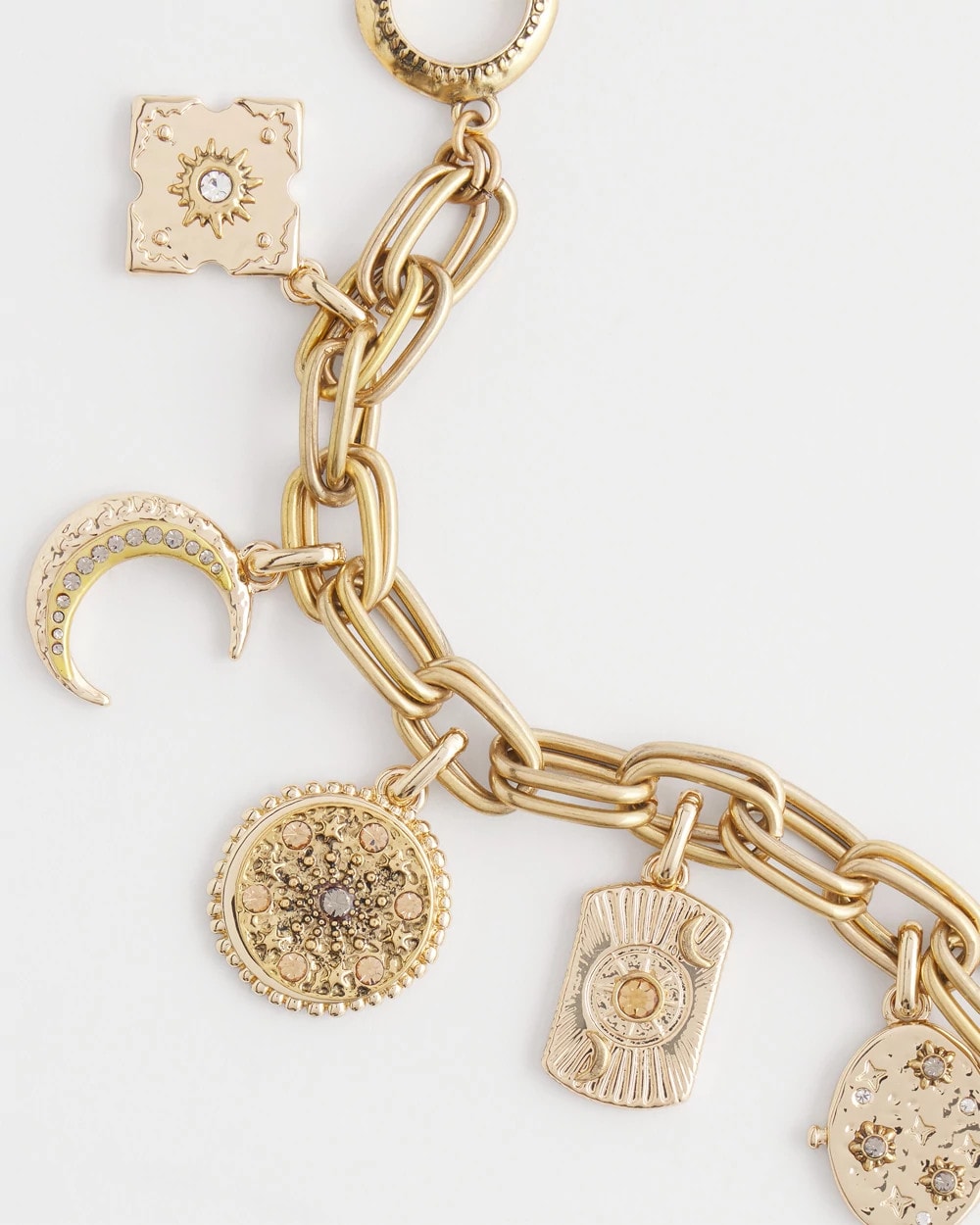 Chico's Jewelry Gold Celestial Charm Bracelet