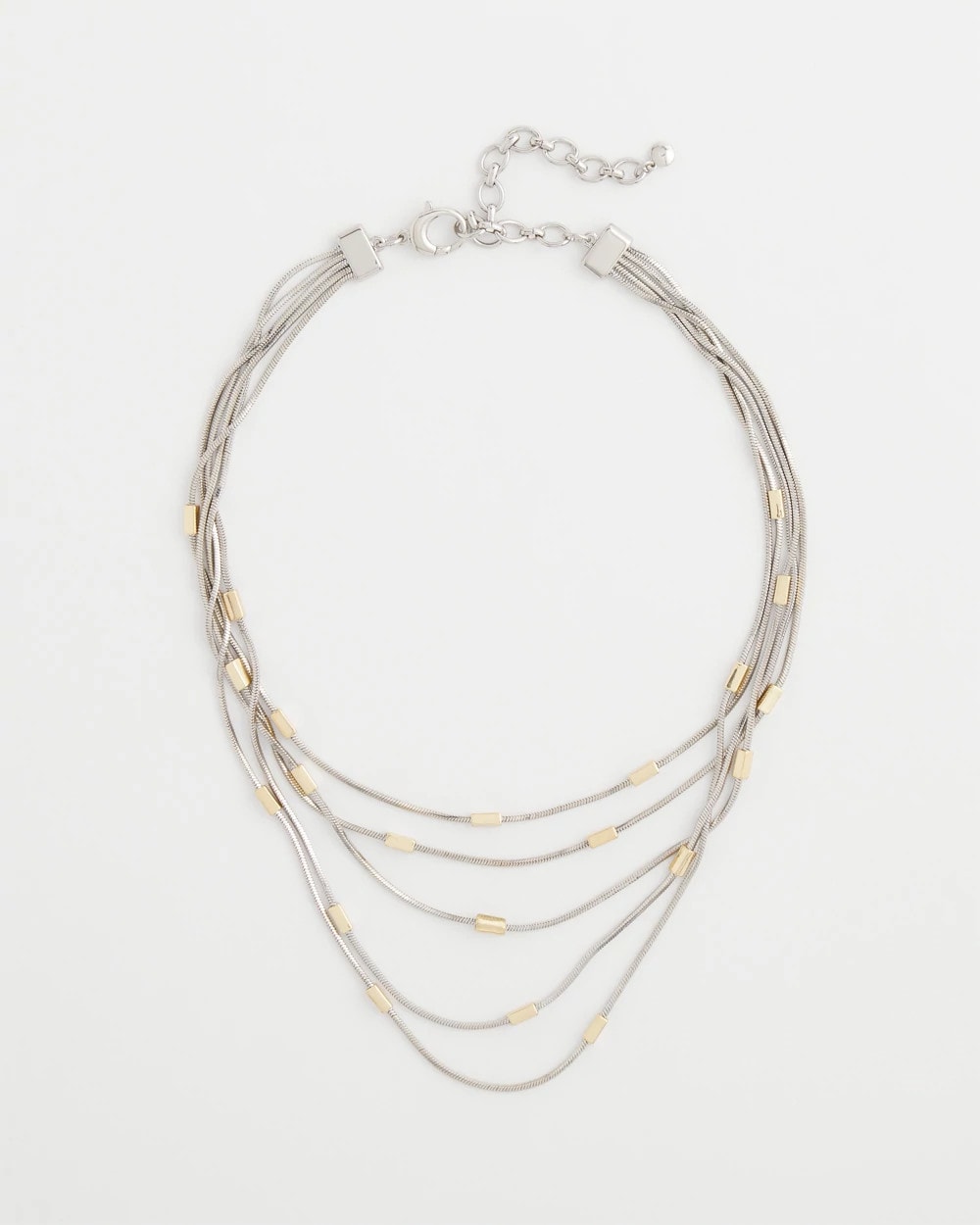 Chico's Jewelry Mixed Metal Multi-Strand Necklace