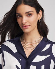 Chico's Jewelry Mixed Metal Multi-Strand Necklace