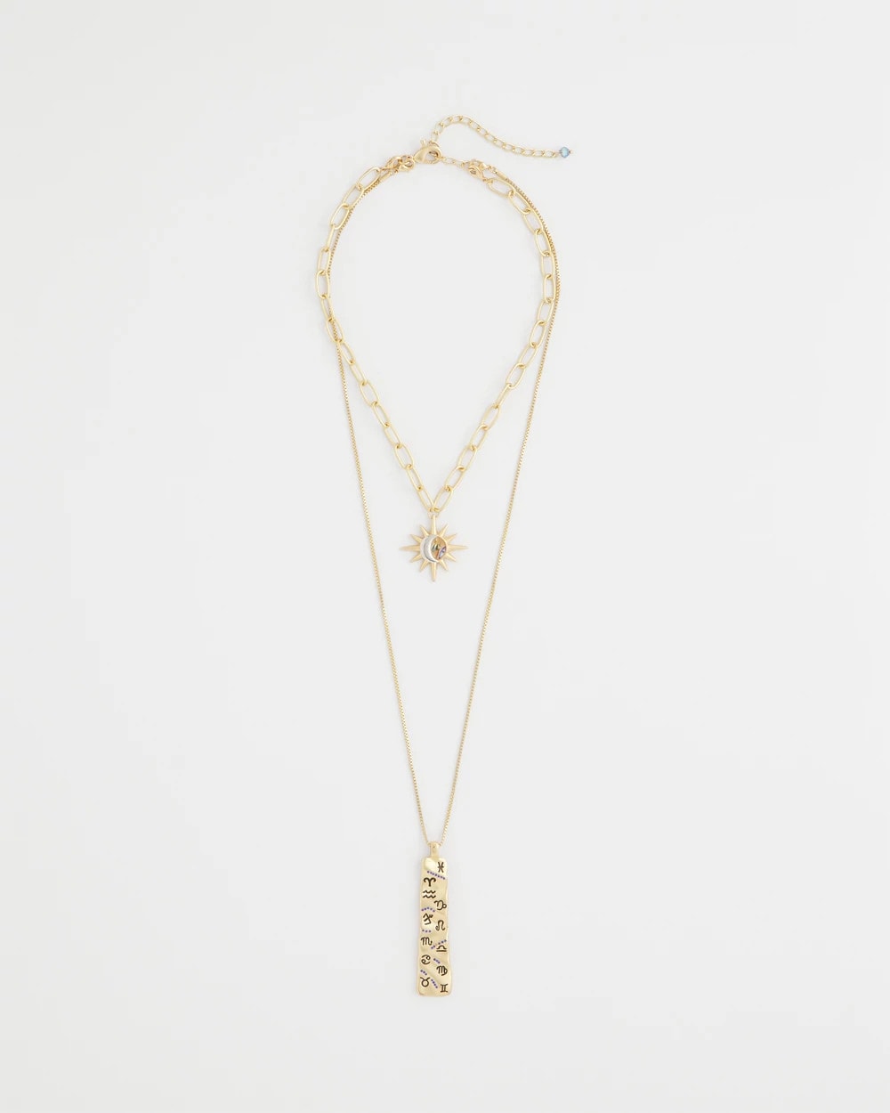 Chico's Jewelry Convertible Zodiac Pendant Necklace
