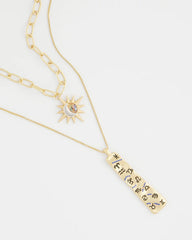 Chico's Jewelry Convertible Zodiac Pendant Necklace