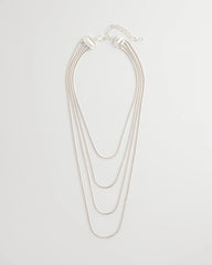 Chico's Jewelry Multi-Layer Snake Chain Necklace