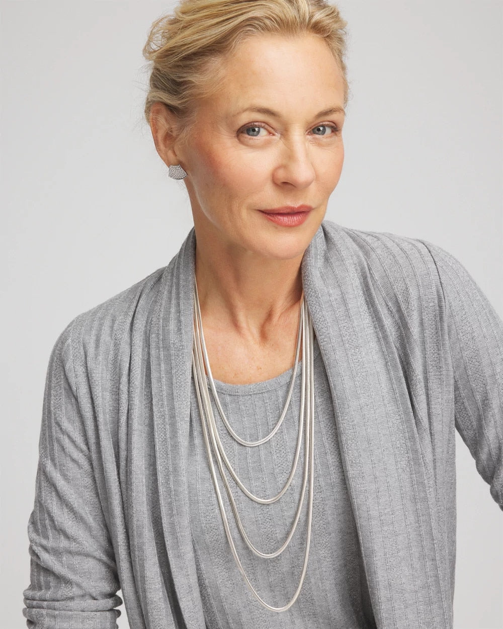 Chico's Jewelry Multi-Layer Snake Chain Necklace