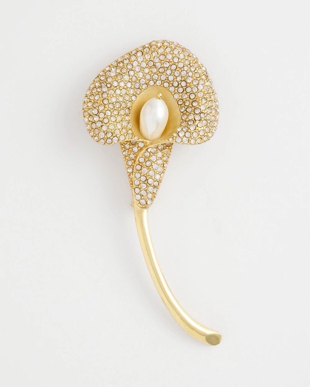 Chico's Jewelry Encrusted Calla Lily Brooch