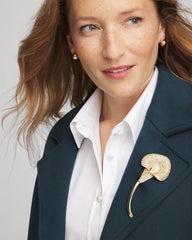 Chico's Jewelry Encrusted Calla Lily Brooch