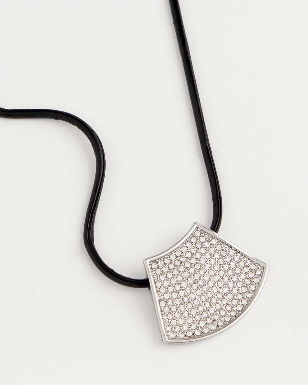 Chico's Jewelry Silver Glitz Pendant Necklace