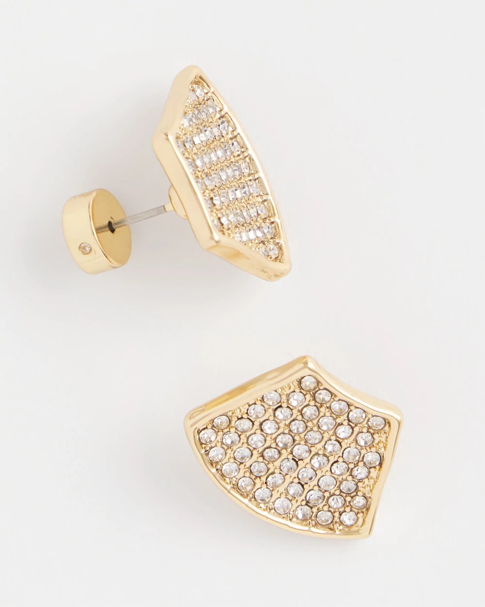 Chico's Jewelry Gold Glitz Fan Earrings