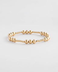 Chico's Jewelry Gold-tone Small Bead Stretch Bracelet
