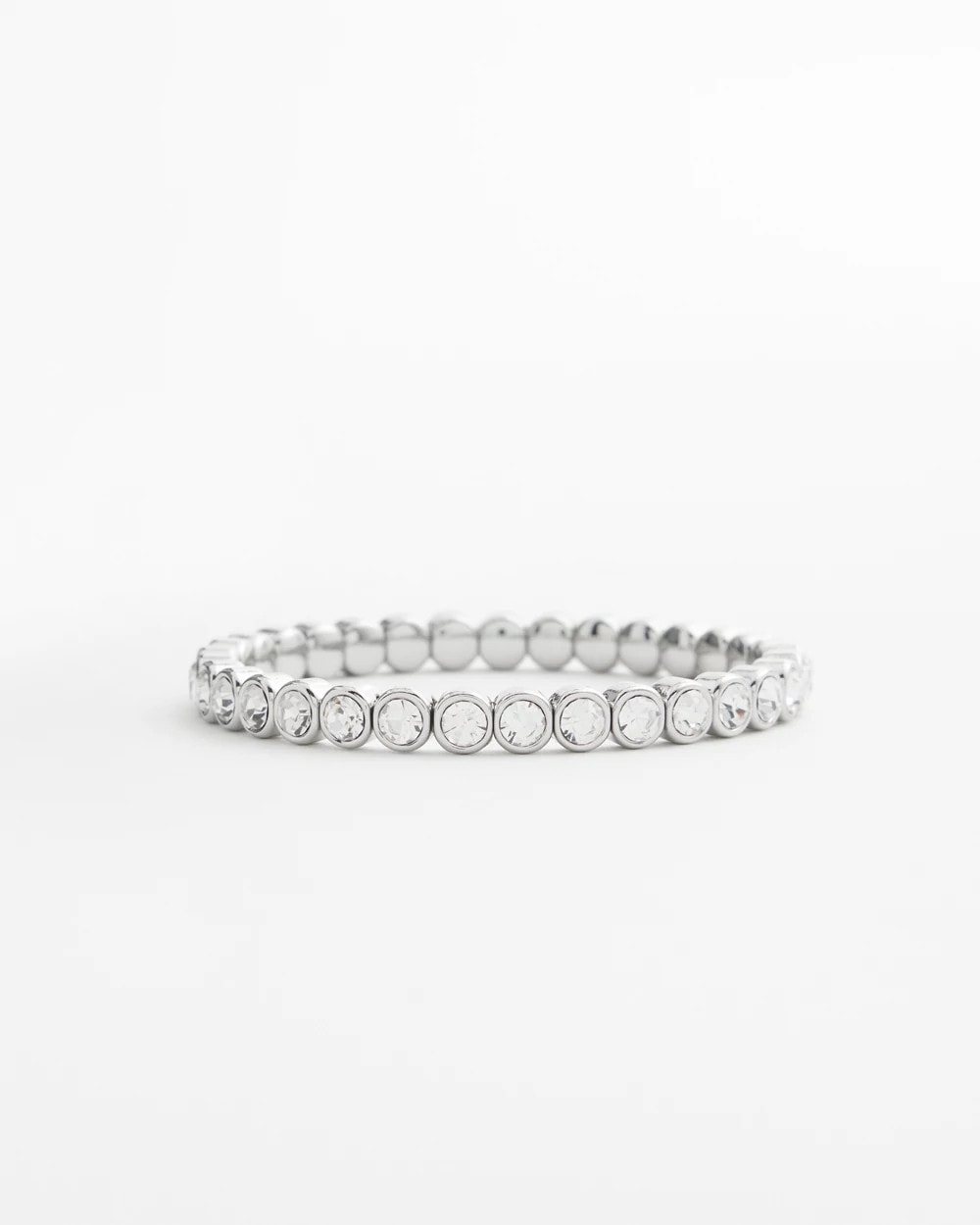 Chico's Jewelry Faux Tennis Stretch Bracelet
