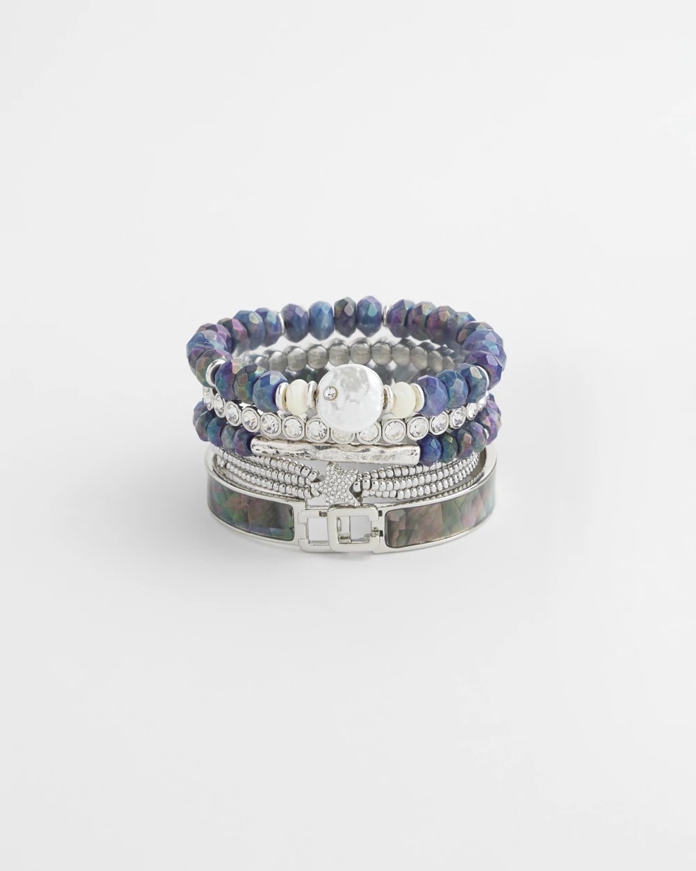 Chico's Jewelry Faux Tennis Stretch Bracelet