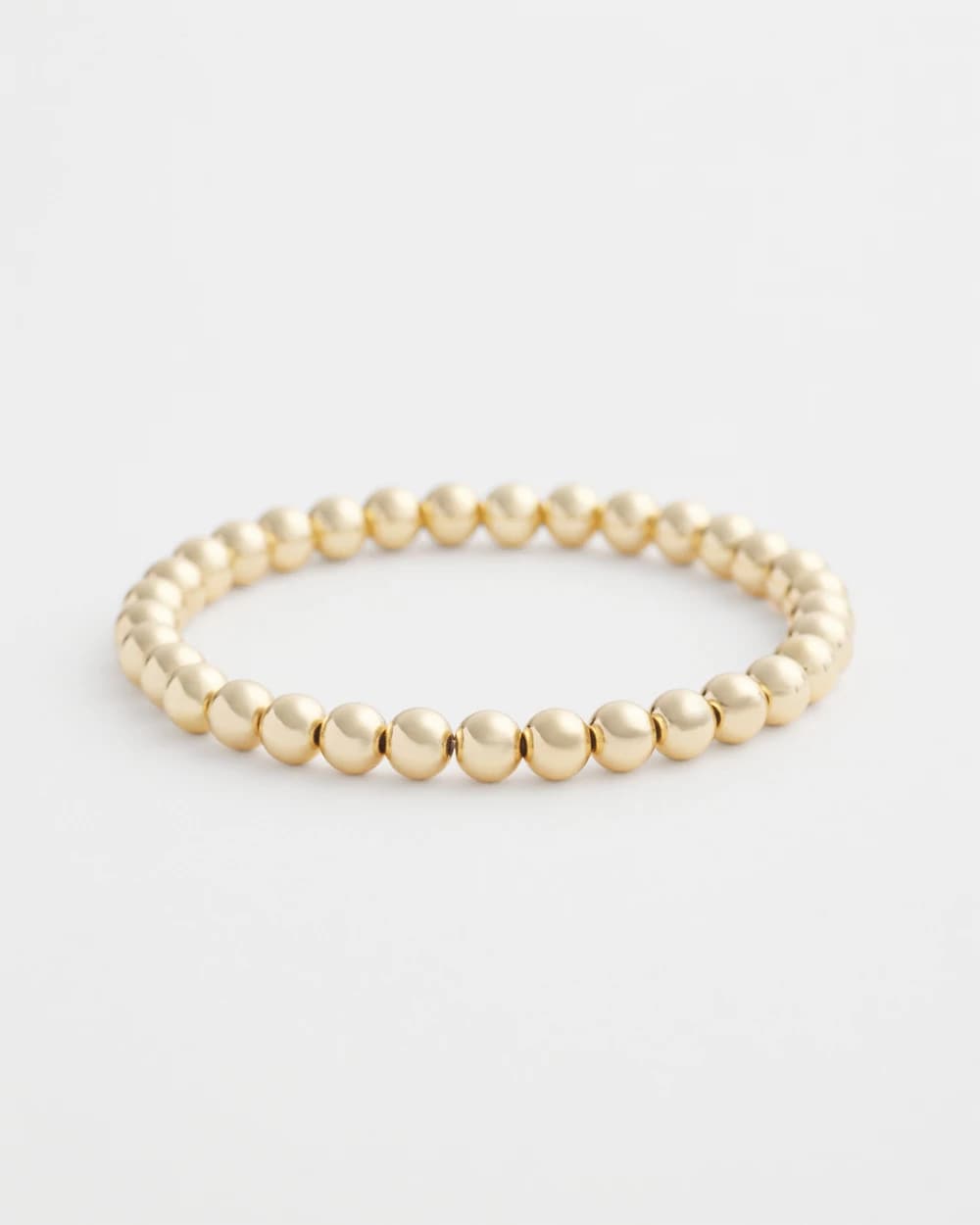 Chico's Jewelry Small Beaded Gold Tone Stretch Bracelet