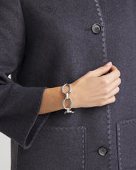 Chico's Jewelry Large Pave Link Toggle Bracelet