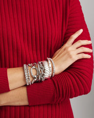 Chico's Jewelry Large Pave Link Toggle Bracelet