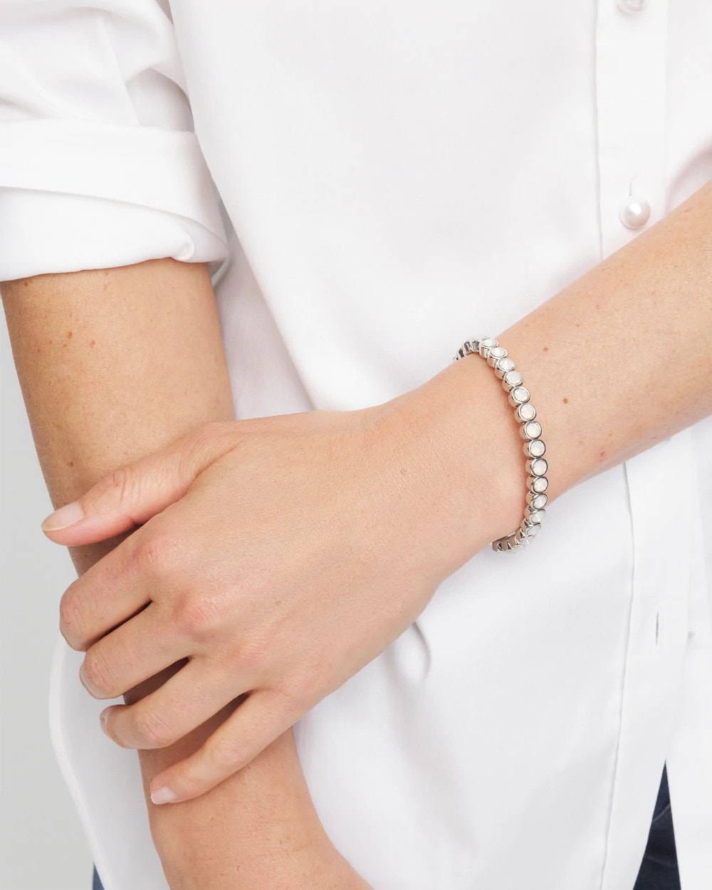 Chico's Jewelry Shiny Round Stretch Bracelet
