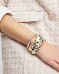 Chico's Jewelry Reversible Round Stretch Bracelet