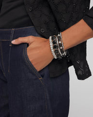 Chico's Jewelry Reversible Round Stretch Bracelet