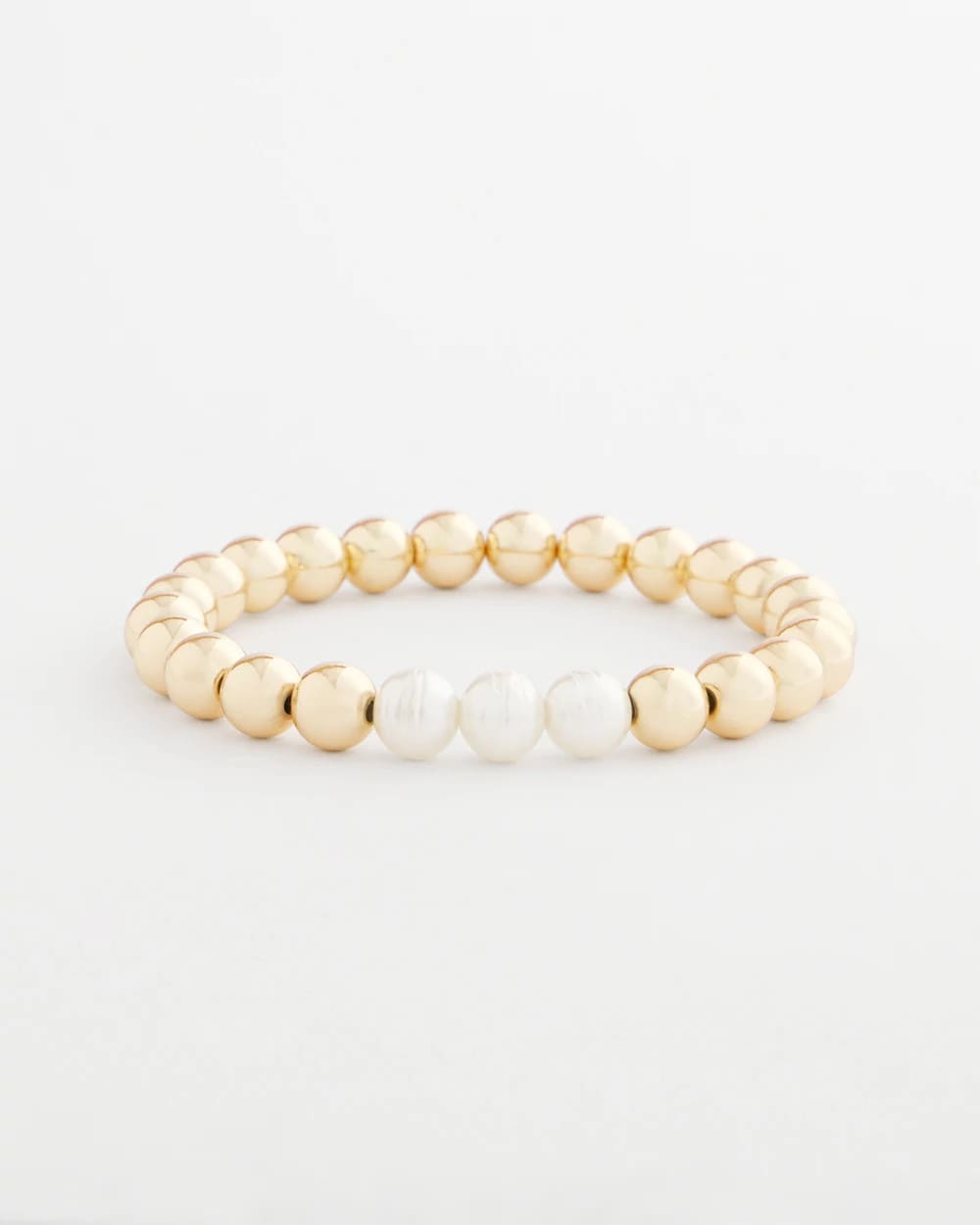 Chico's Jewelry Goldtone Bead Stretch Bracelet