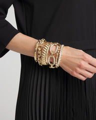Chico's Jewelry Pave Link Toggle Bracelet
