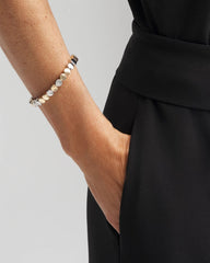 Chico's Jewelry Silver & Gold Tone Round Stretch Bracelet