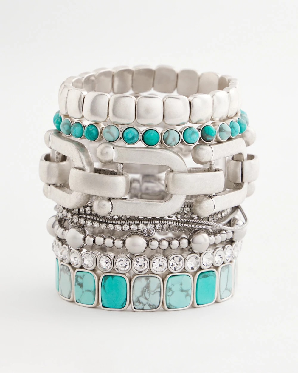 Chico's Jewelry Silvertone Link Chain Bracelet