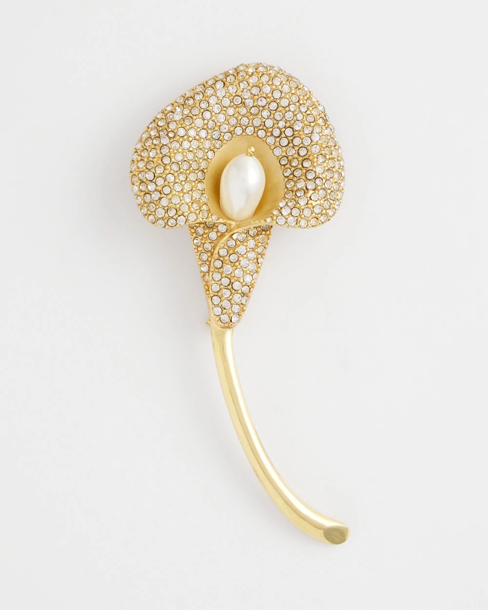 Chico's Jewelry Encrusted Calla Lily Brooch