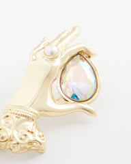 Chico's Jewelry Fortune Teller Gem Brooch