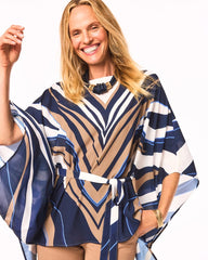 Chico's Accessories Voyage Belted Poncho