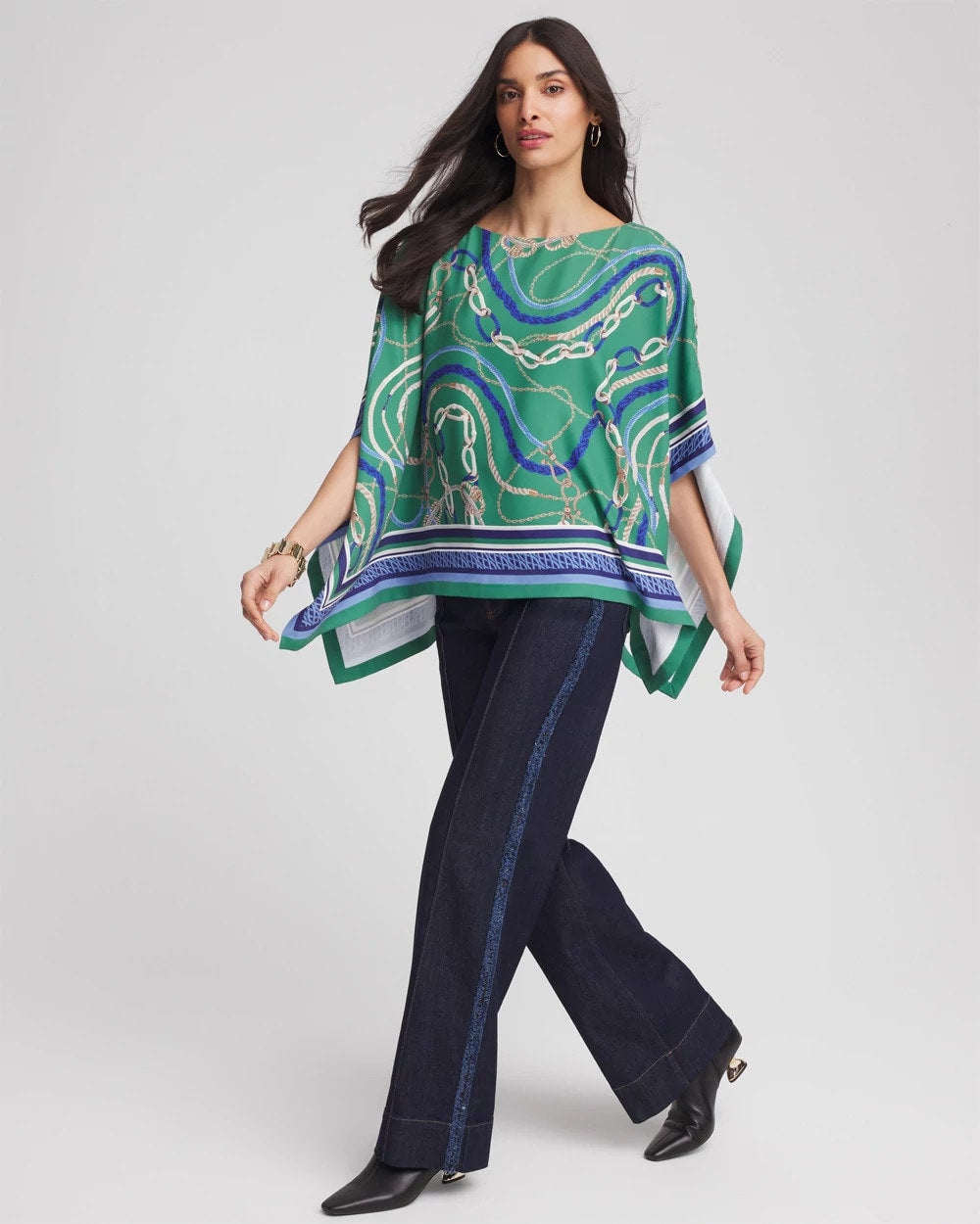 Chico's Accessories Rope Relic Poncho