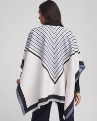 Chico's Accessories Woven Reversible Ruana