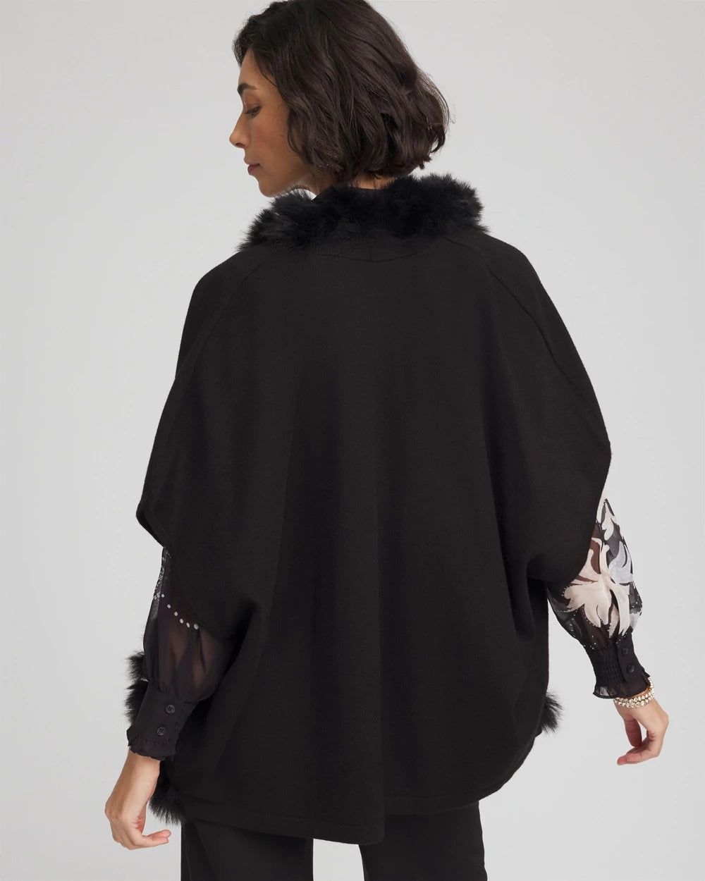 Chico's Accessories Faux Fur Cocoon