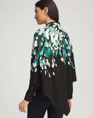 Chico's Accessories Convertible Knit Boatneck Poncho
