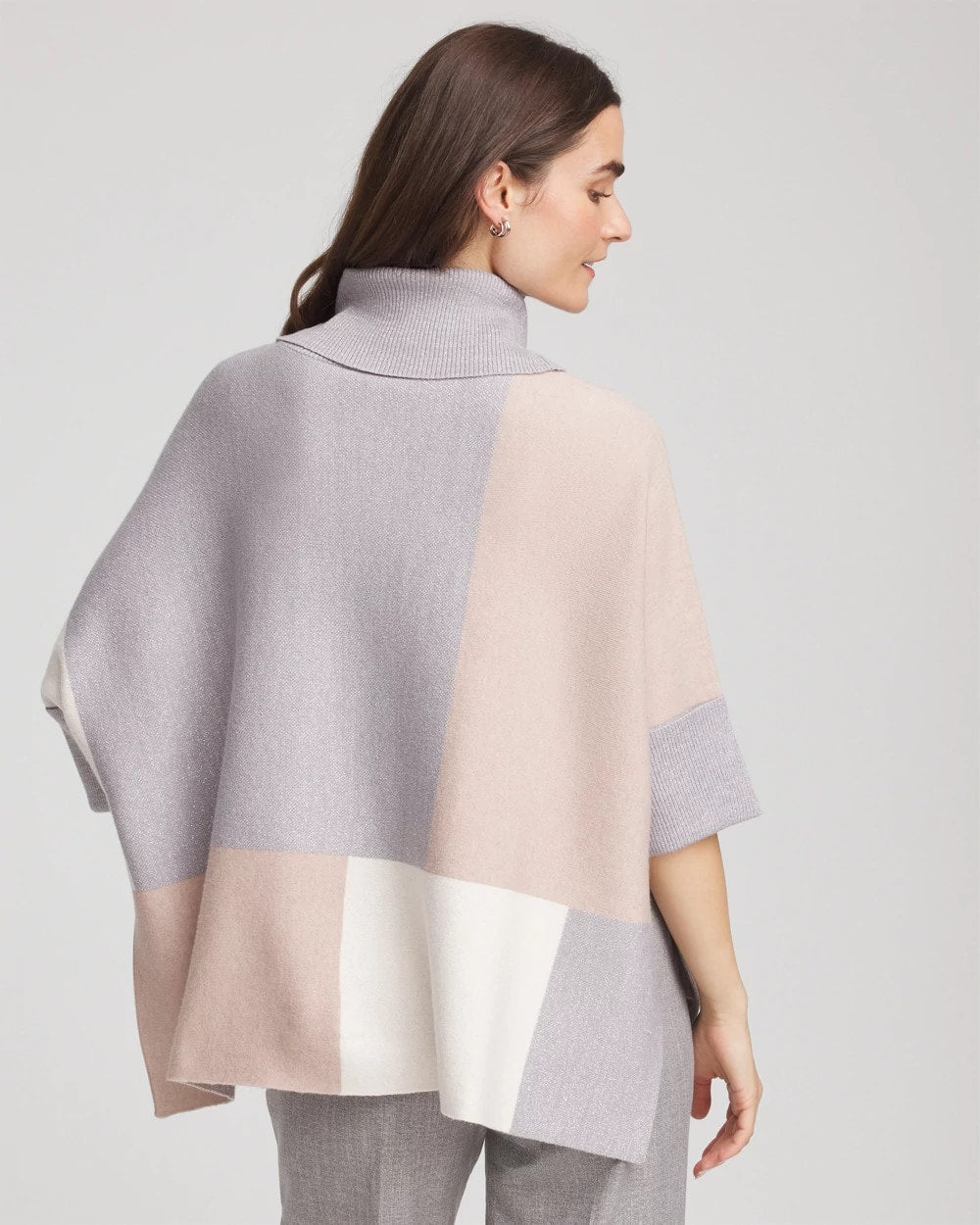 Chico's Accessories Quilted Chic Cowlneck Poncho