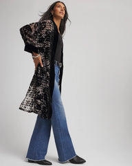 Chico's Accessories Art Deco Burnout Kimono
