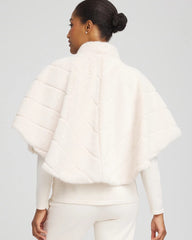 Chico's Accessories Faux Fur Funnelneck Capelet